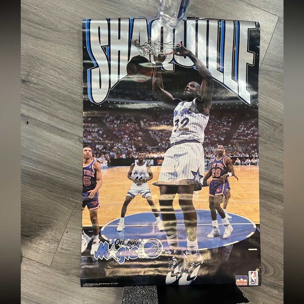 Vintage Shaquille O Neal Slam Poster